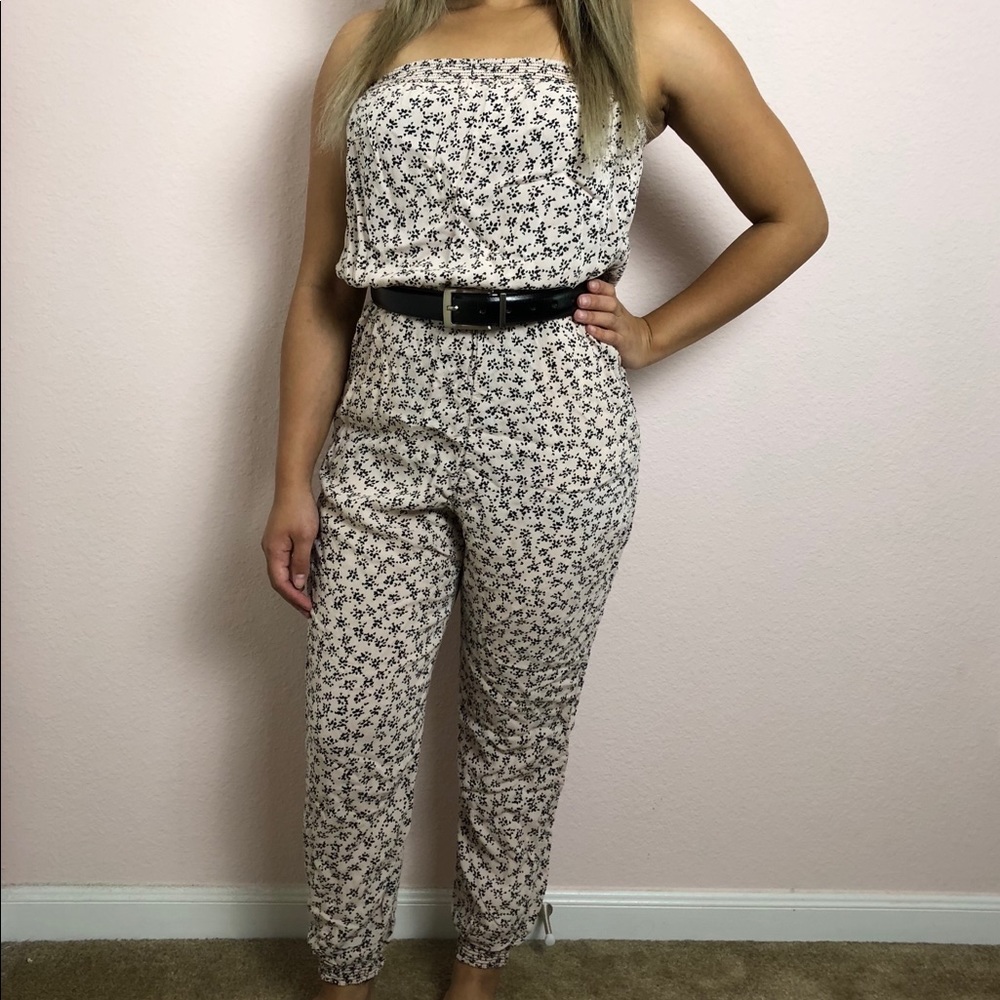 Lightweight, floral jumpsuit